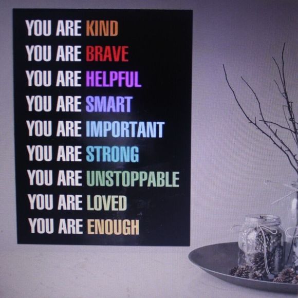 Colorful Inspirational Quote Canvas Poster Unframed Living Room Decor Art Print - Picture 2 of 5